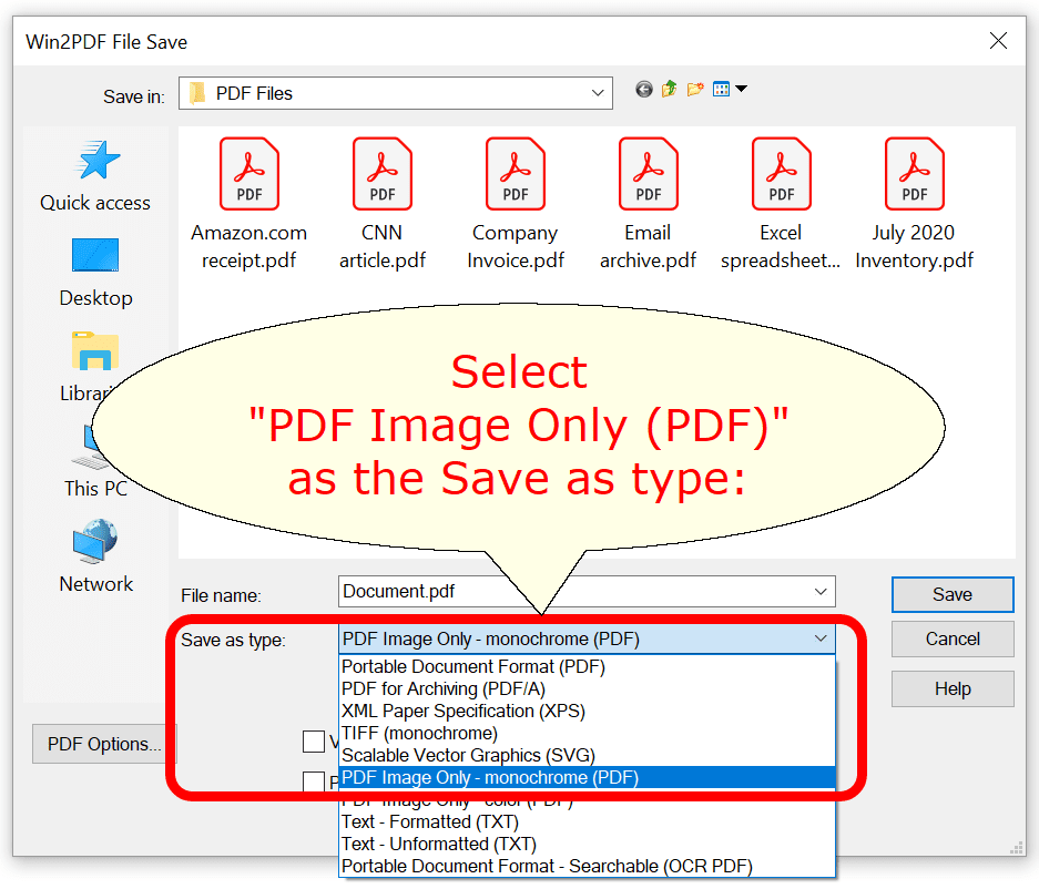 How To Create A Non-Searchable (Image Only) Pdf File?