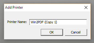 Add A Win2PDF Printer