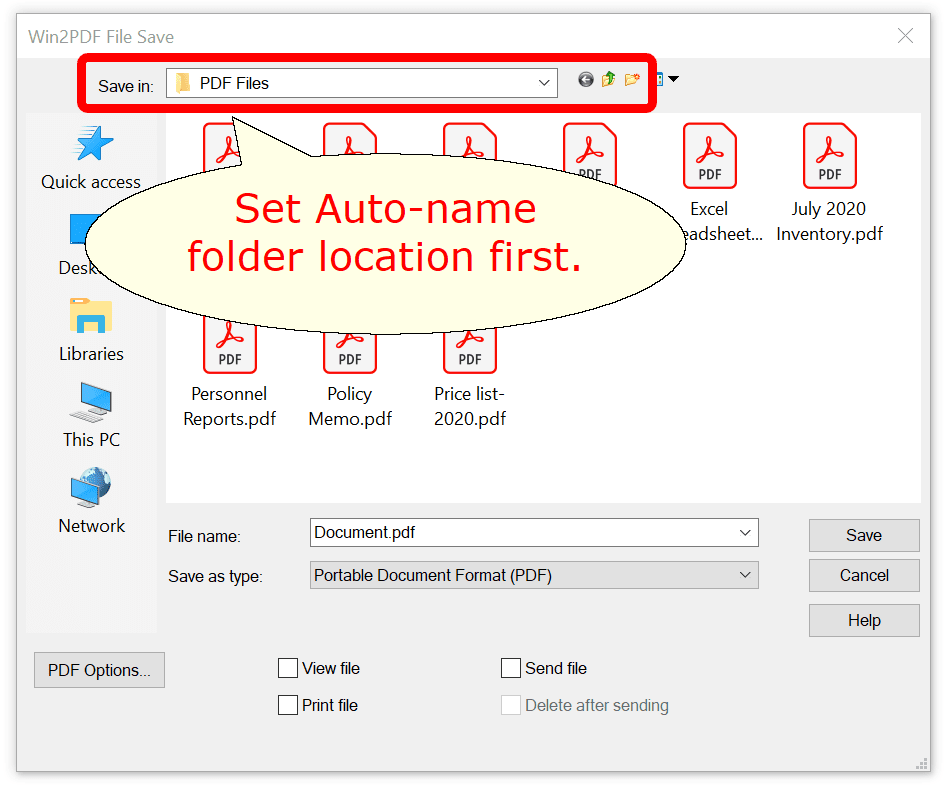 materiaal Manuscript Aktentas Auto-name Files and Configure File Save Naming